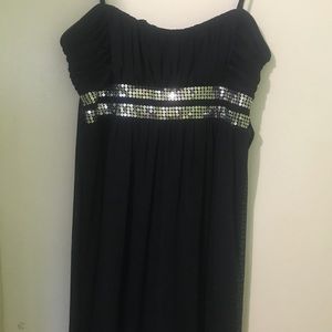 Beautiful navy blue party dress with sequins